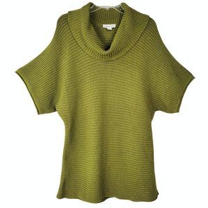 Coldwater Creek XL 16 Cowl Neck Sweater Green